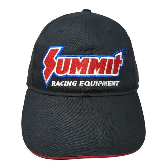 Summit Racing Equipment Lightning U.S. Flag Strapback Baseball Cap Black OS - Picture 1 of 10